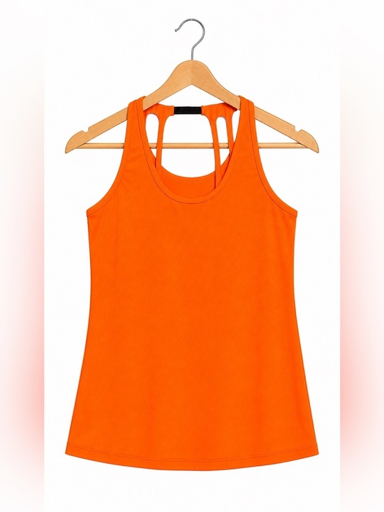 Reebok Tops - Reebok ActivChill Athletic Tank Top – Women’s Medium – Orange Performance Top